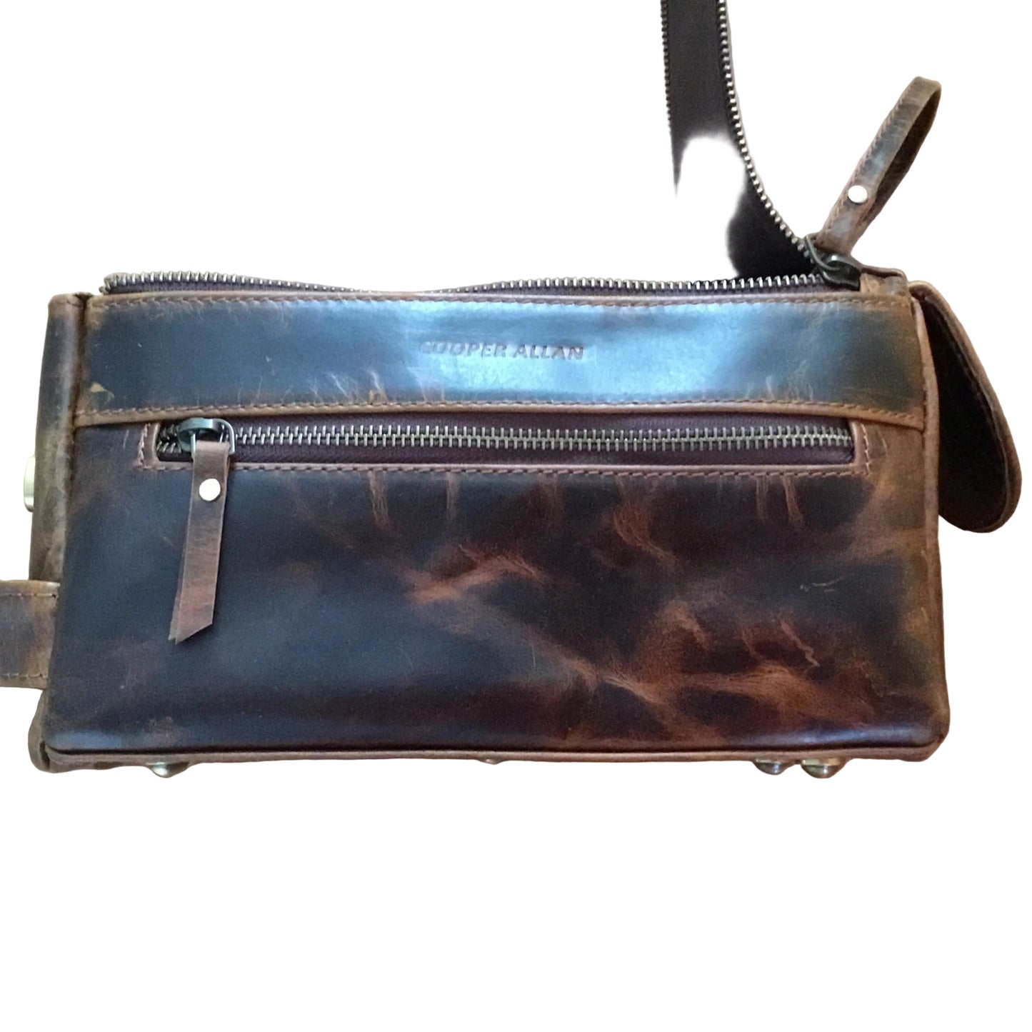 Handmade Full Grain Buffalo Leather vintage toiletry bag