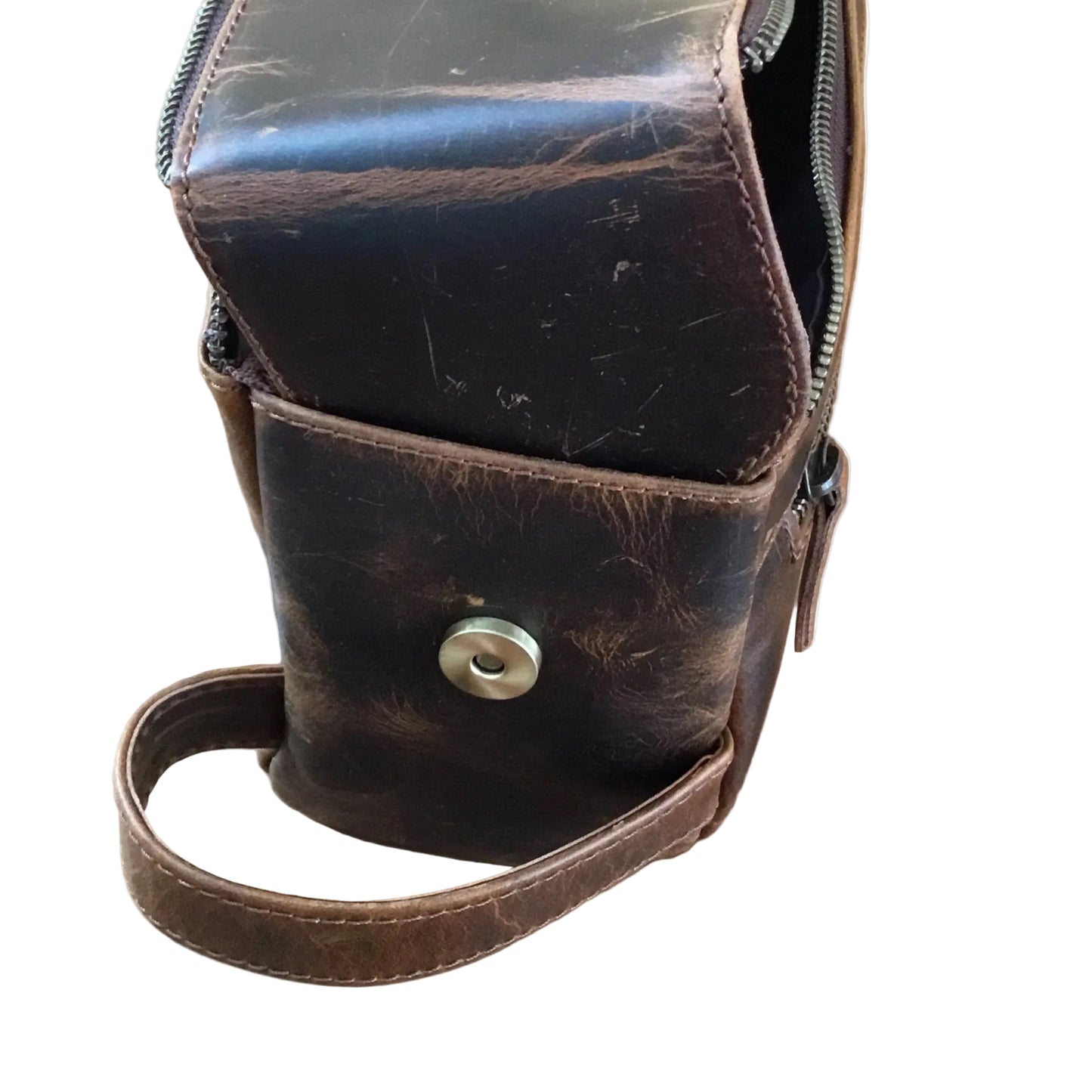 Handmade Full Grain Buffalo Leather vintage toiletry bag