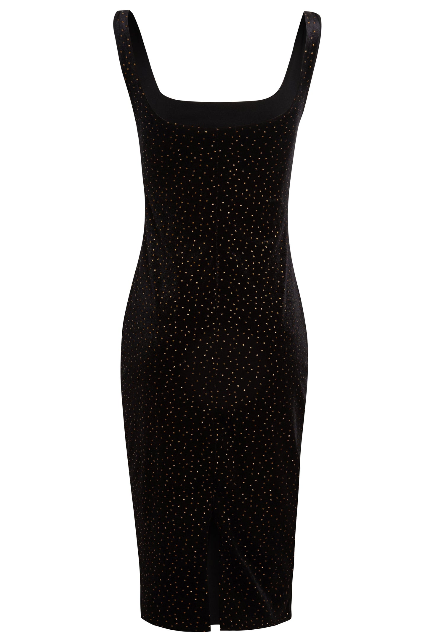 Black Polka Dot Dress-2