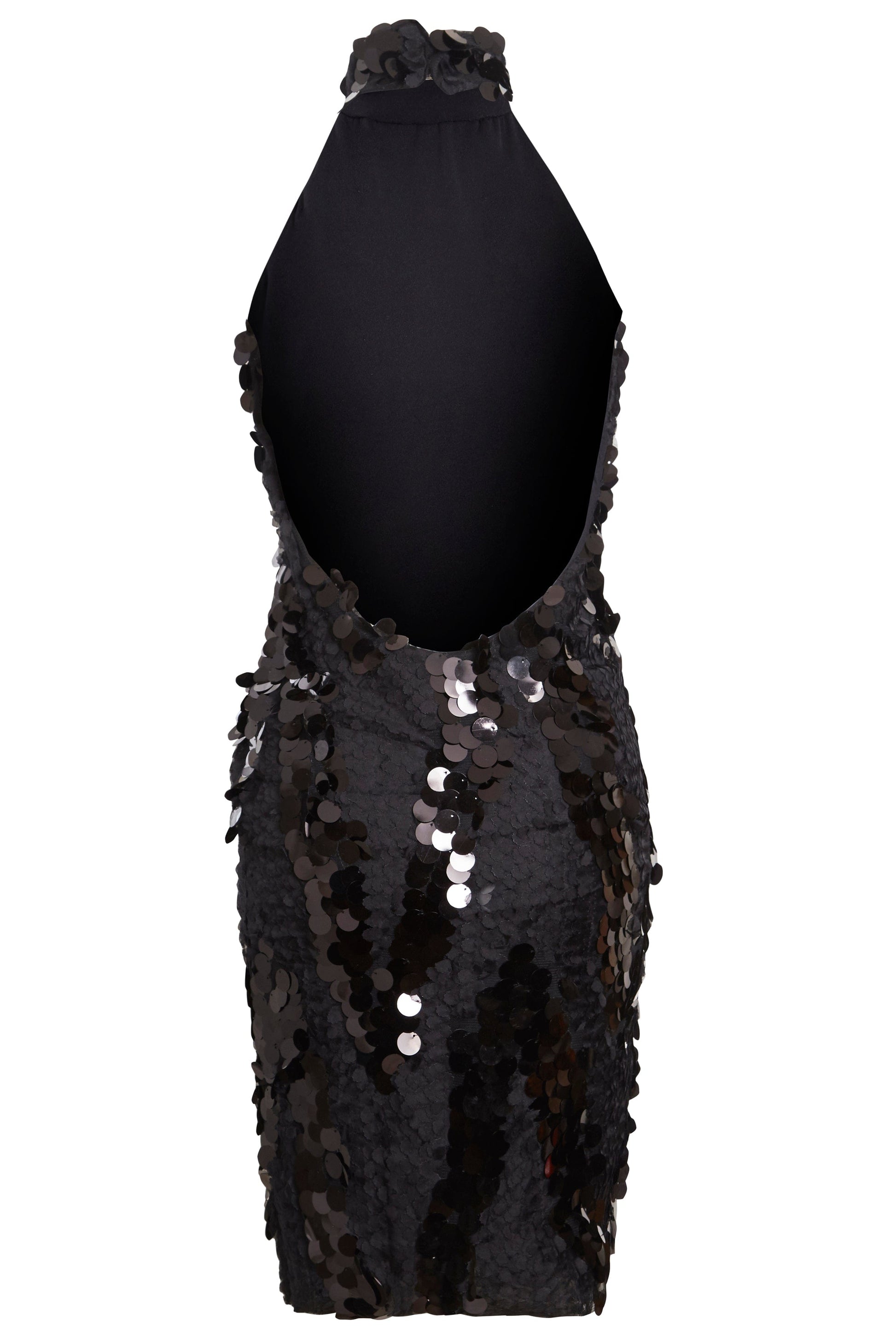 Sparkly Black Mini Dress-3