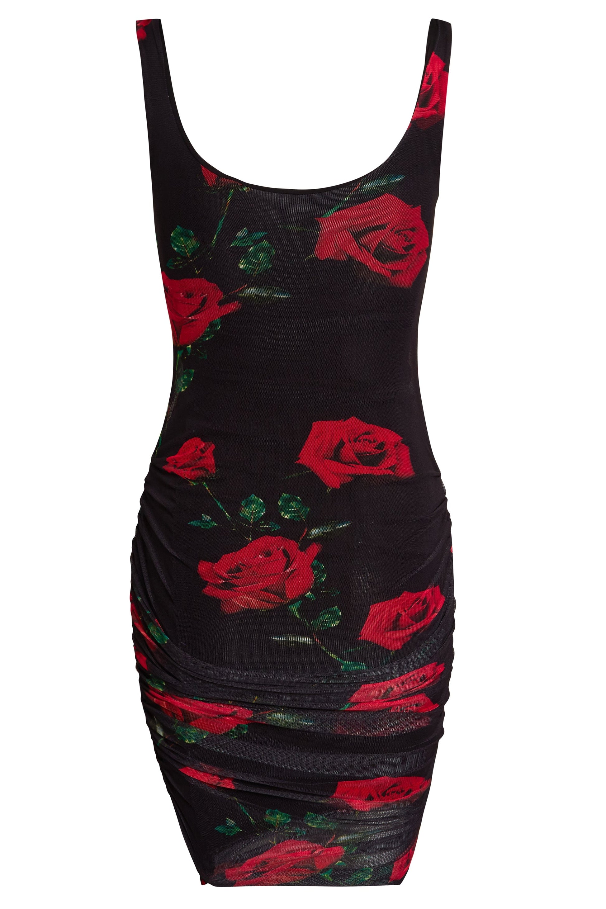 Ruched Bodycon Mini Dress-3