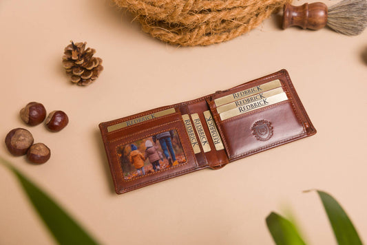 Cooper Allan Bifold Cognac Leather Walle 17 R