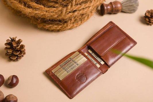 Redbrick Cognac Bifold Leather  Wallet RB31R