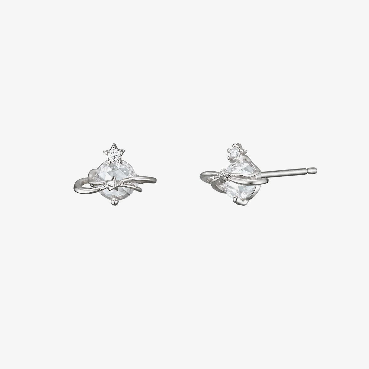 Princess saturn earrings