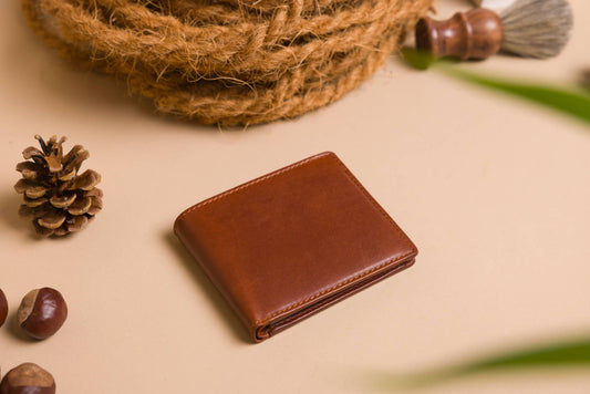 Redbrick Cognac Bifold Leather  Wallet RB31R