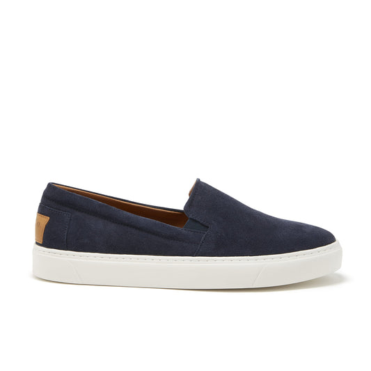 Slip-on Sneakers, navy blue suede-0