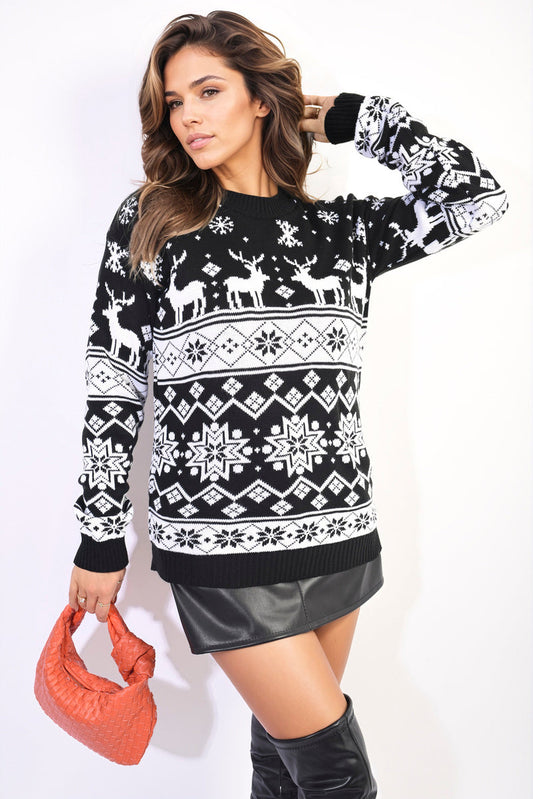 Moda Christmas Knitted Jumper
