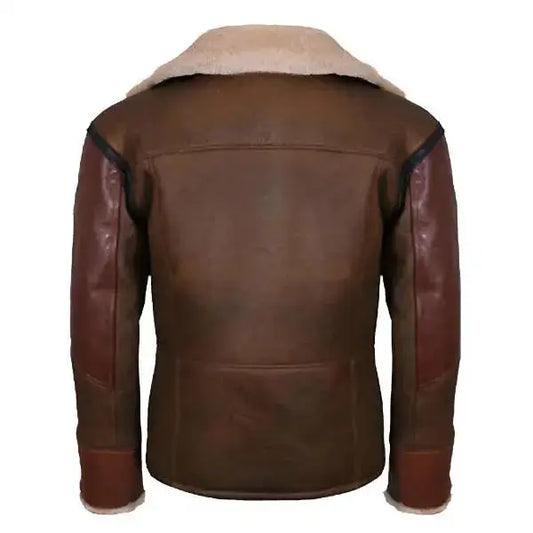 Men’s Aviator RAF B3 Leather Bomber Jacket – Classic Flight Style