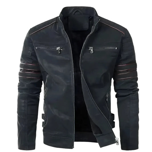 Men’s Pegasus Leather Biker Jacket