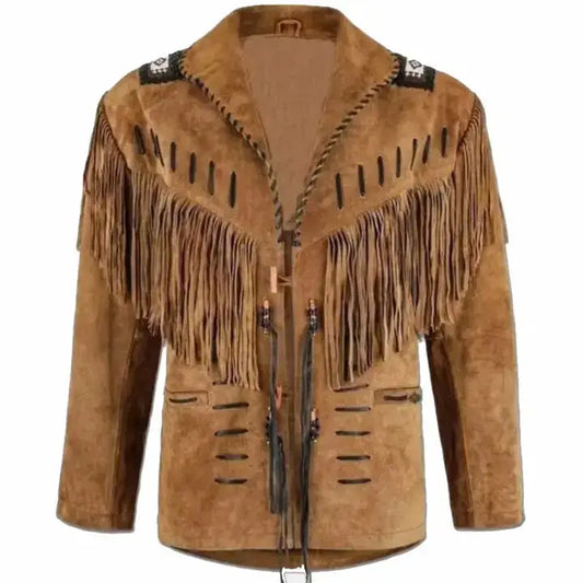 Men's Traditional Western Cowboy Leather Jacket