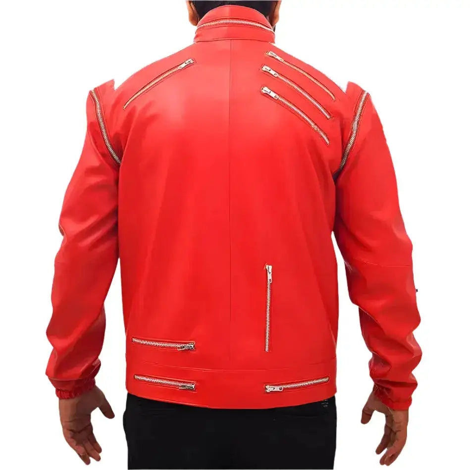 MJ Beat It Leather Biker Jacket