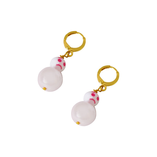 Pink, In my feelings earrings, Huggie Earrings, Pink Statement Earrings, Statement Earrings | by lovedbynlanla