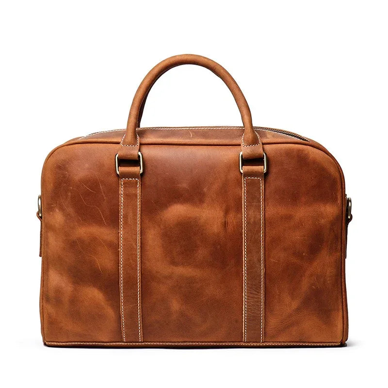 Cooper Allan The Bjorn Leather Laptop Bag | Vintage Leather Briefcase