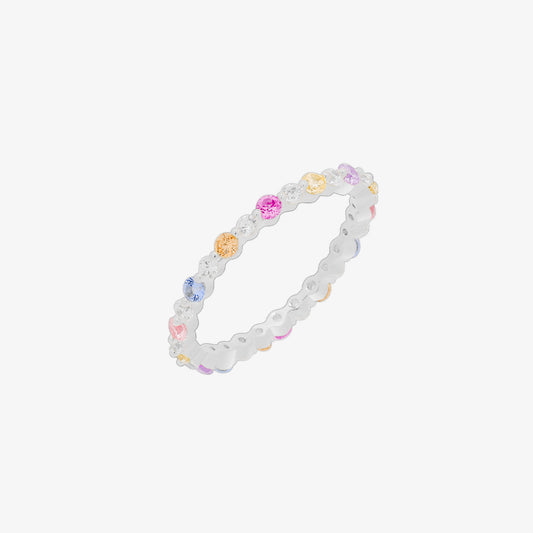 Colourful band ring