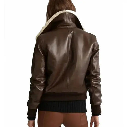 Riders Republic UK Women’s Shearling Aviator Leather Vest
