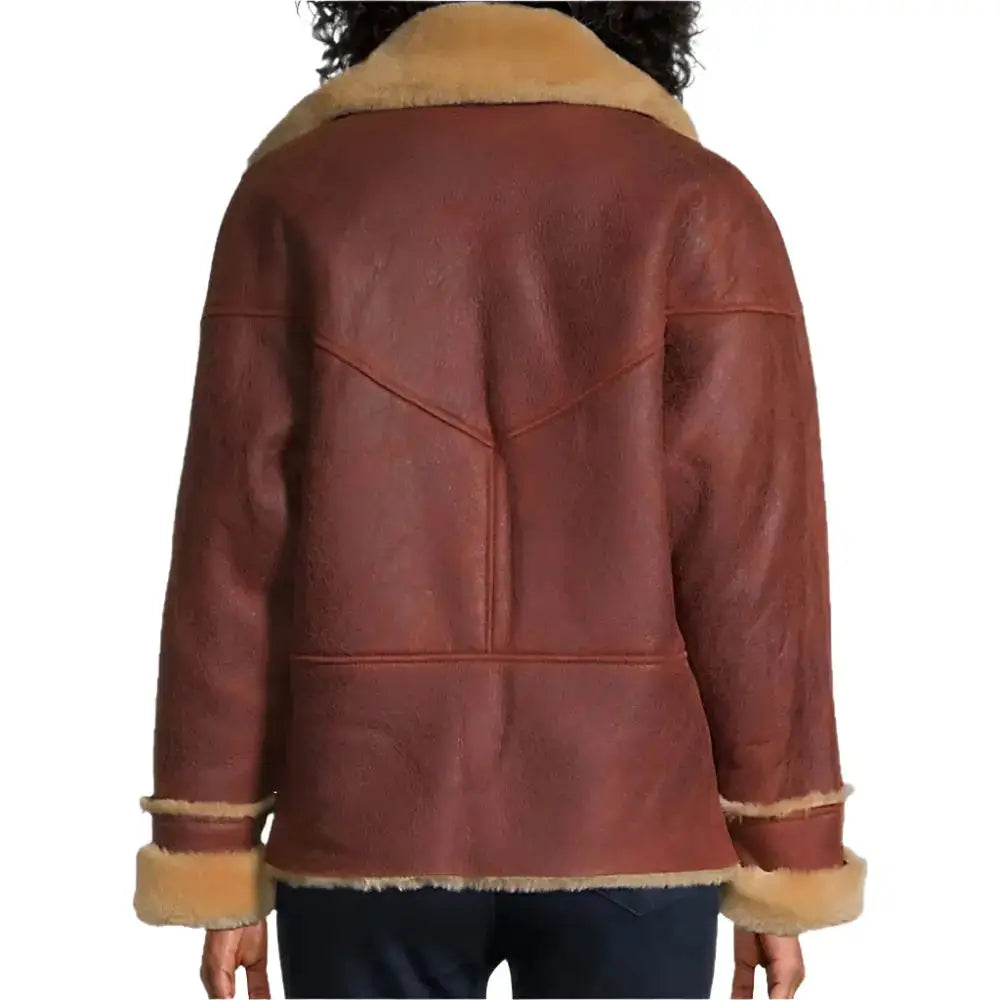 Women’s Sandro Shearling Moto Jacket-1